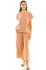 5 COLORS / 2pc Set Loungewear Green, Grey, Peach, Black, Lilac Short Sleeve