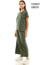 5 COLORS / 2pc Set Loungewear Green, Grey, Peach, Black, Lilac Short Sleeve