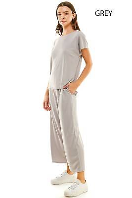 5 COLORS / 2pc Set Loungewear Green, Grey, Peach, Black, Lilac Short Sleeve