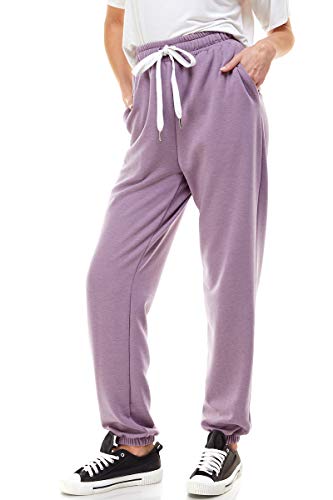 Women's High Waisted Yoga Fit Lounge Trousers Jogger Sweatpants | Workout Gym Loose Fit Pockets Trousers | Plus Size Lounge Pant | Exercise Joggers Elastic Pants Jade