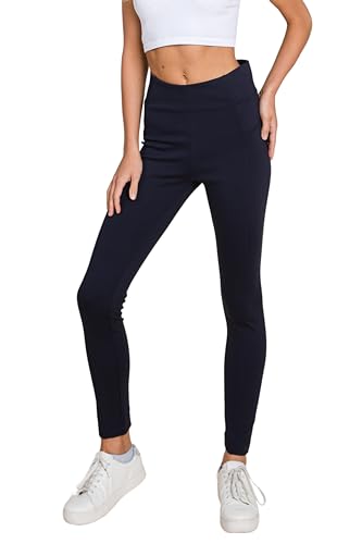 Womens Jeans - Stretch Workout Crossover V Back Leggings for Women Crossover High Waisted Pants