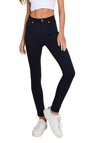 Womens latina Jeans - Stretch Workout Leggings for Women Crossover High Waisted Pants