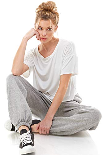 Women's High Waisted Yoga Fit Lounge Trousers Jogger Sweatpants | Workout Gym Loose Fit Pockets Trousers | Plus Size Lounge Pant | Exercise Joggers Elastic Pants Jade