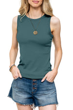 MINT PLUS PINK Women Tank Tops Summer Sleeveless Basic and Casual Cami Tops Shirts Slim Knit Ribbed Blouses