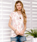 Women's Casual Summer Loose Leopard Floral Print Twist Knot Comfy Plus Size Top Short Sleeve Tee