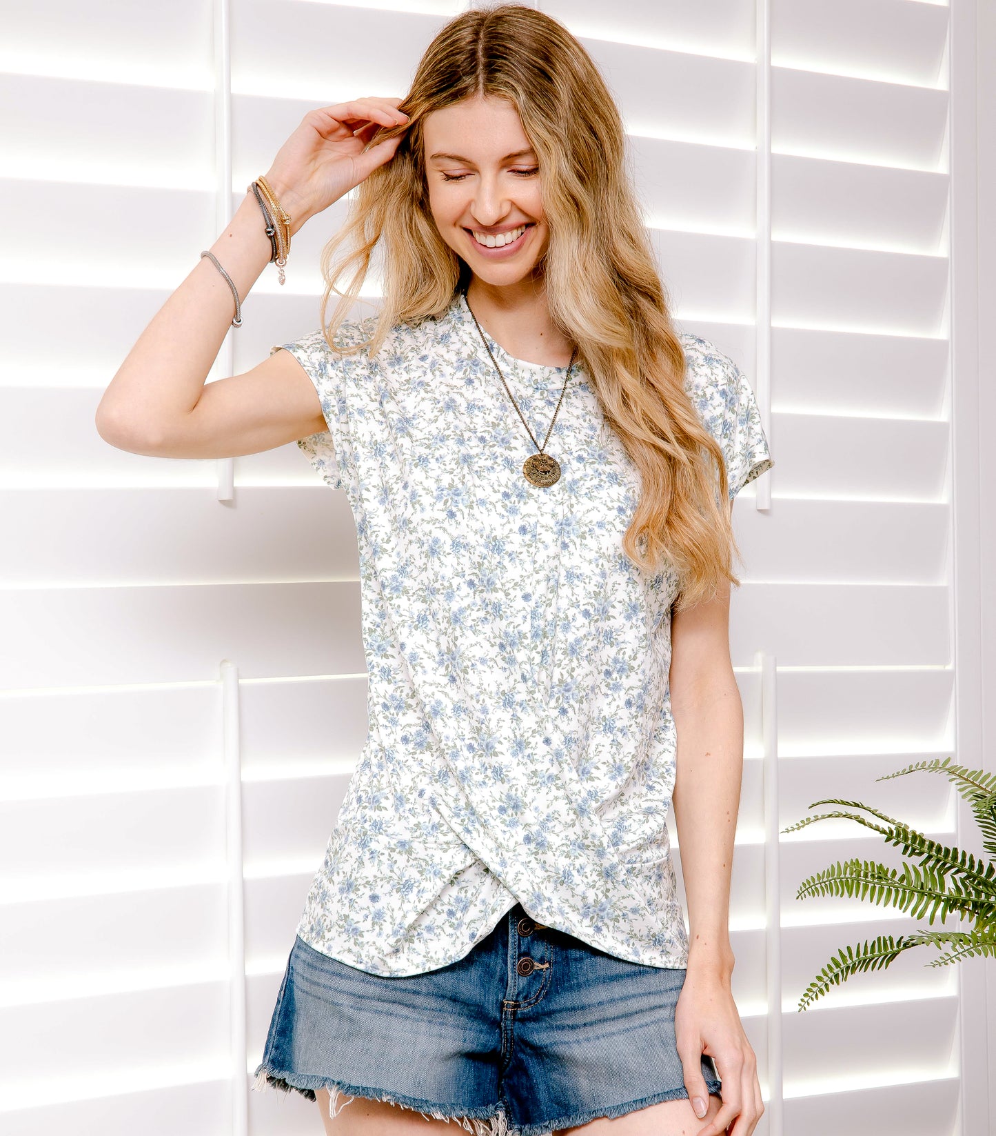 Women's Casual Summer Loose Leopard Floral Print Twist Knot Comfy Plus Size Top Short Sleeve Tee