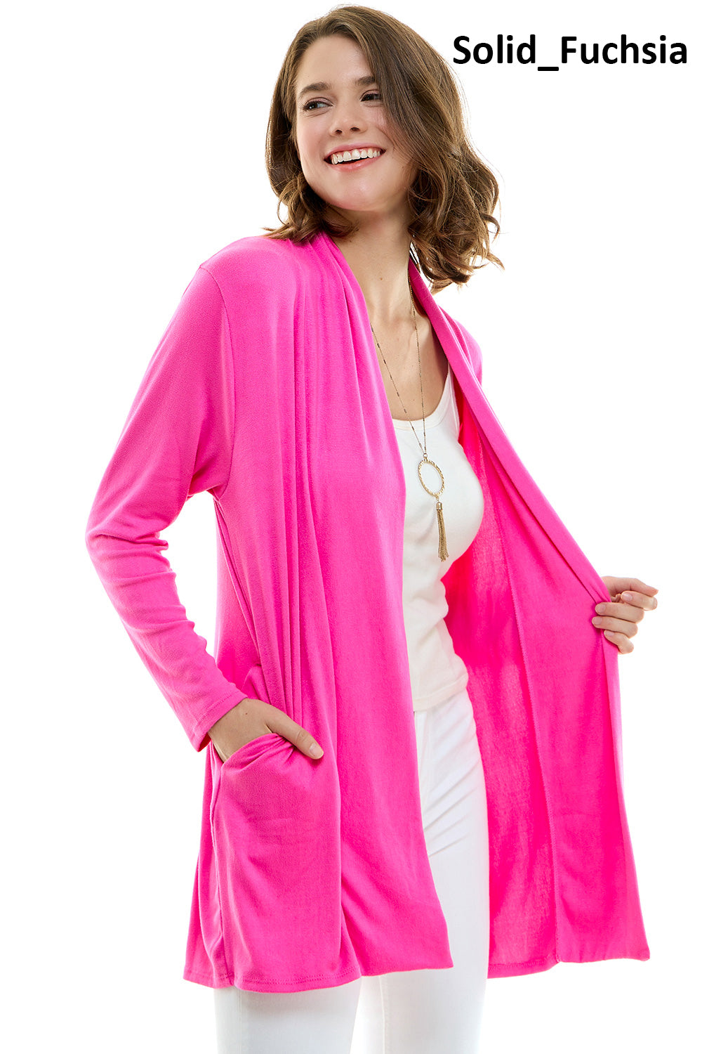 Women's Casual Lightweight Open Front Cardigan and Soft Basic Drape Long Sleeve Sweater Coat (S-3XL)