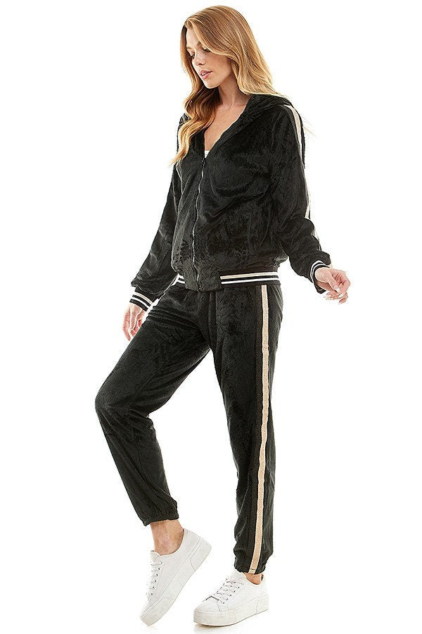 Hoodies Tracksuit Set Woman Comfortable Breathable Set