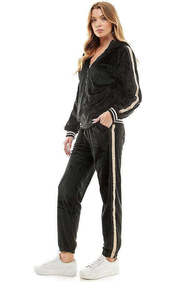 Hoodies Tracksuit Set Woman Comfortable Breathable Set