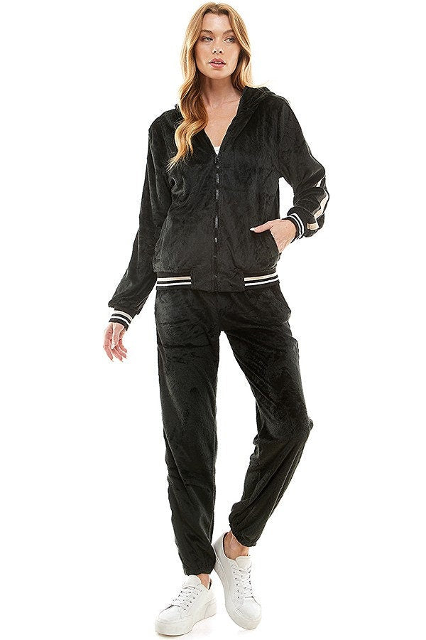 Hoodies Tracksuit Set Woman Comfortable Breathable Set