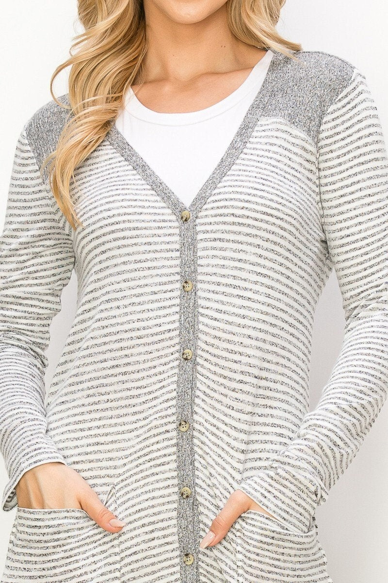 Casual Pocket Front Cardigan