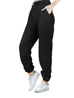 Women's High Waisted Sporty Gym Athletic Fit Jogger Sweatpants and Loose fit Lounge Trousers