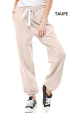 Women's High Waisted Sporty Gym Athletic Fit Jogger Sweatpants and Loose fit Lounge Trousers