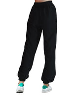 Women's High Waisted Sporty Gym Athletic Fit Jogger Sweatpants and Loose fit Lounge Trousers